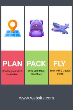 Travelling Pinterest Post Templates