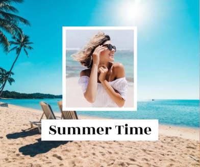 Summer Time Facebook Post Template