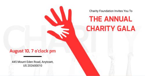 Annual Charity Linkedin Post Template