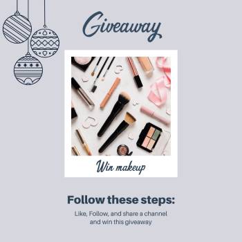 Beauty Kit Instagram Giveaway post Template